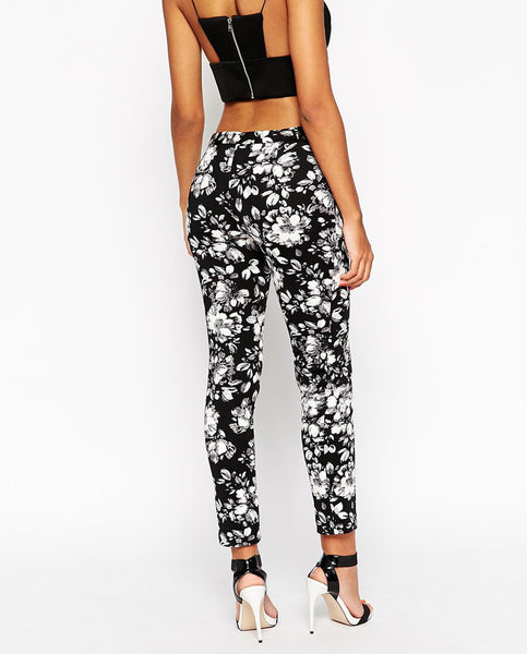 Dark Floral Trouser