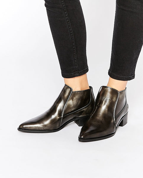 Brushed Leather Boots